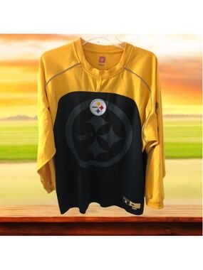 NFL Pittsburgh Steelers Long Sleeve Shirt Team Apparel Vintage 1990’s Size Large